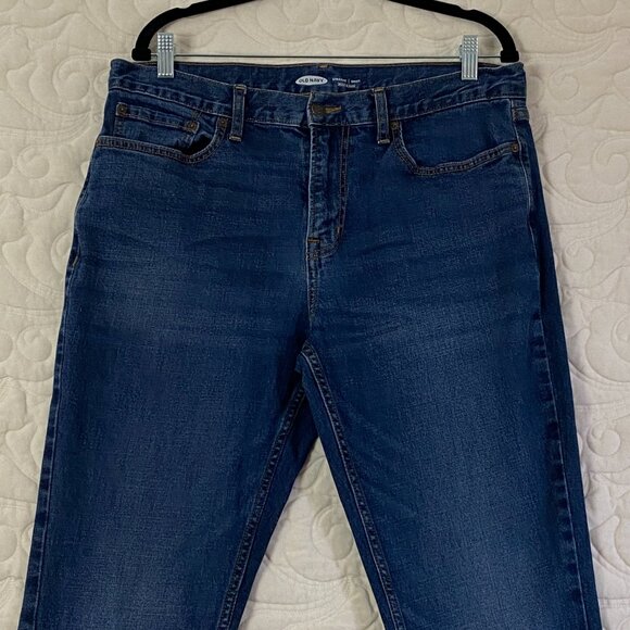 Old Navy Straight Jeans 34 x 34 Mens Blue Jeans - Picture 2 of 10